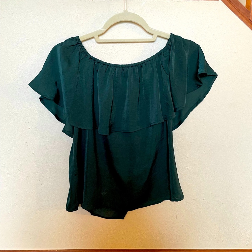 Small Dark Green Strapless Forever 21 Top
